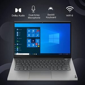 Lenovo ThinkBook 14 Intel Core i5 11th Gen 14" (35.56cm) FHD IPS Thin & Light Laptop (16GB RAM/512GB SSD/Windows 11 Home/MS Office 2021/FPR/Intel Iris Xe Graphics Mineral Grey/1.4 kg), 20VDA0TLIH